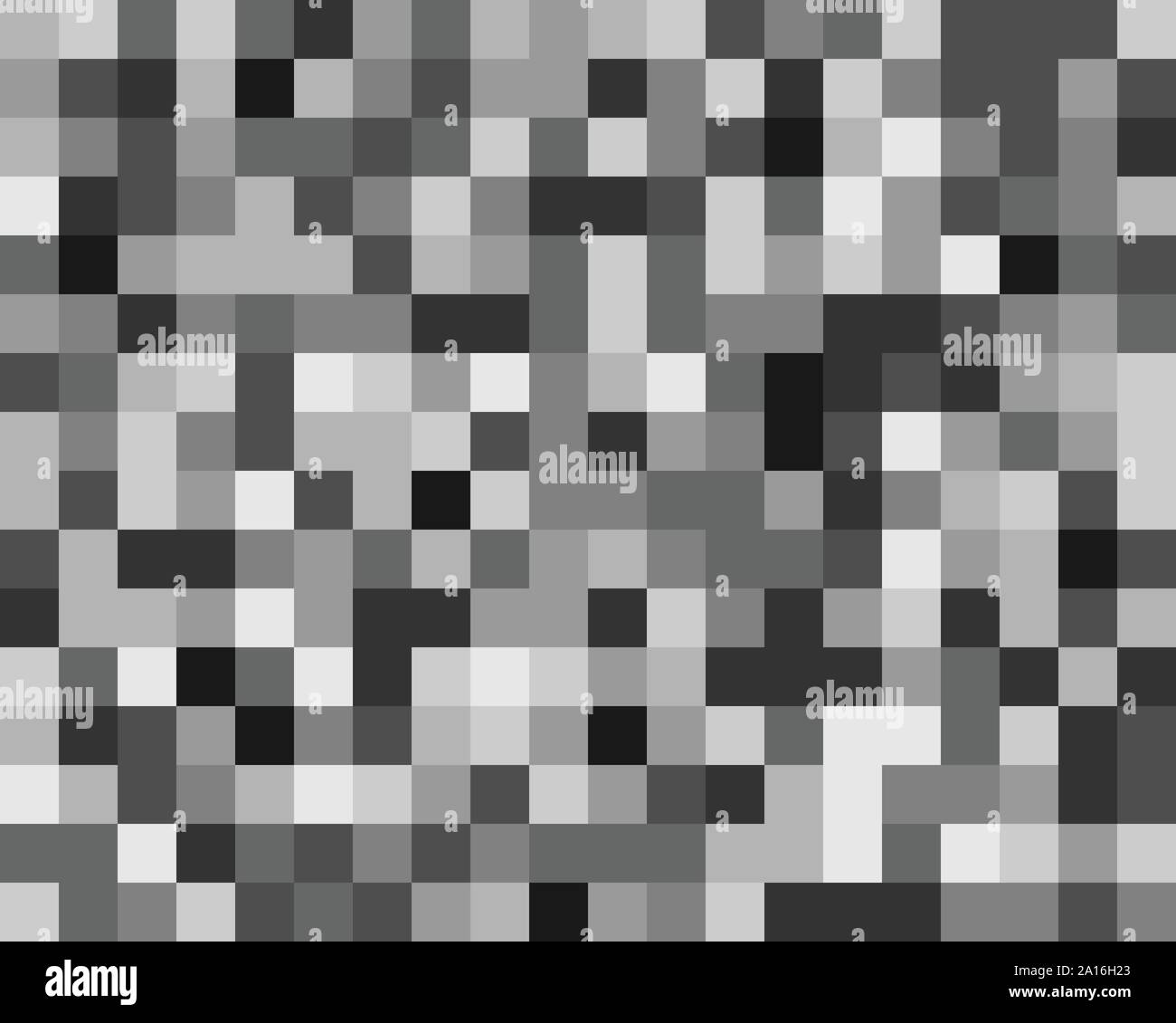 squares pixelated, block pixels random mosaic pattern / background. fusion checkered grid, mesh. shuffle, diffuse scatter squares. clutter matrix. geo Stock Vector