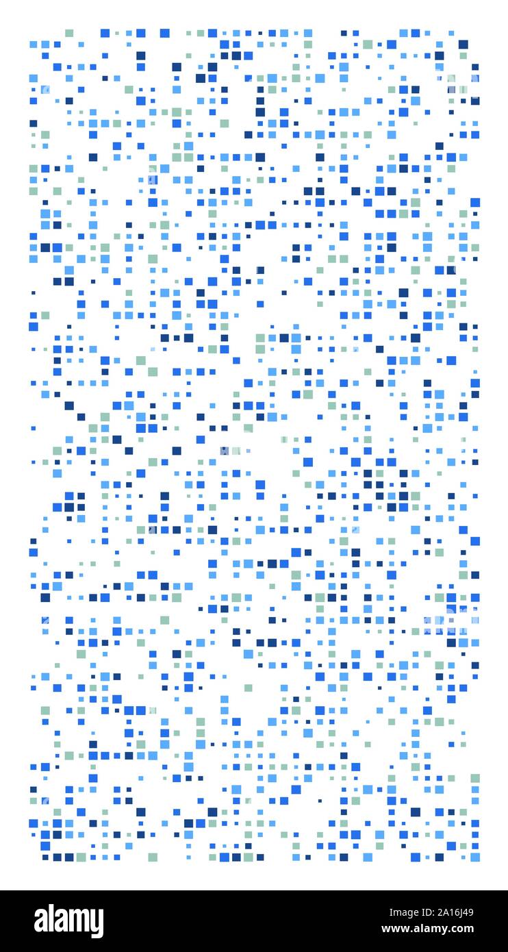squares pixelated, block pixels random mosaic pattern / background. fusion checkered grid, mesh. shuffle, diffuse scatter squares. clutter matrix. geo Stock Vector