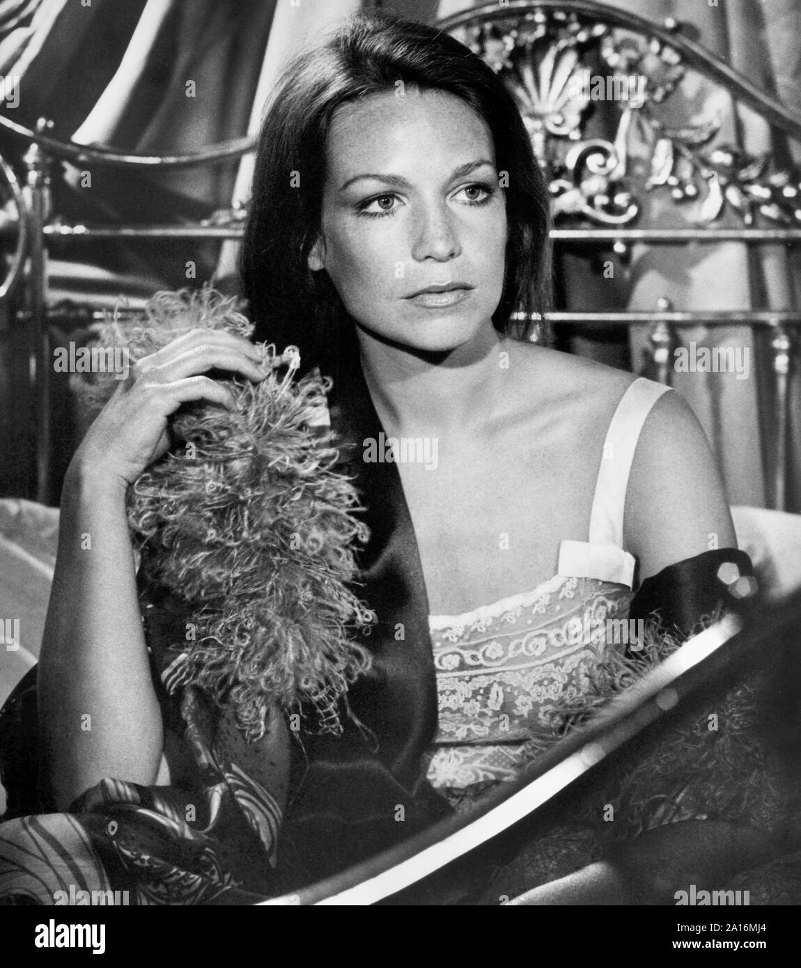 Alexandra Stewart, on-set of the Film, 'Zeppelin', Warner Bros., 1971 Stock Photo