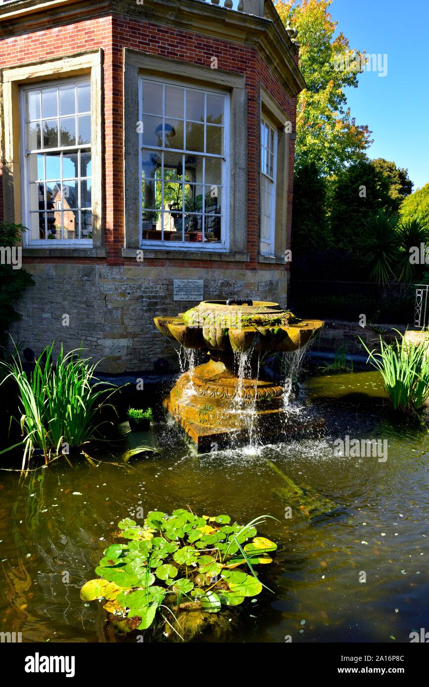 Bath House and fountain copied from classical lamp, Rufford Abbey