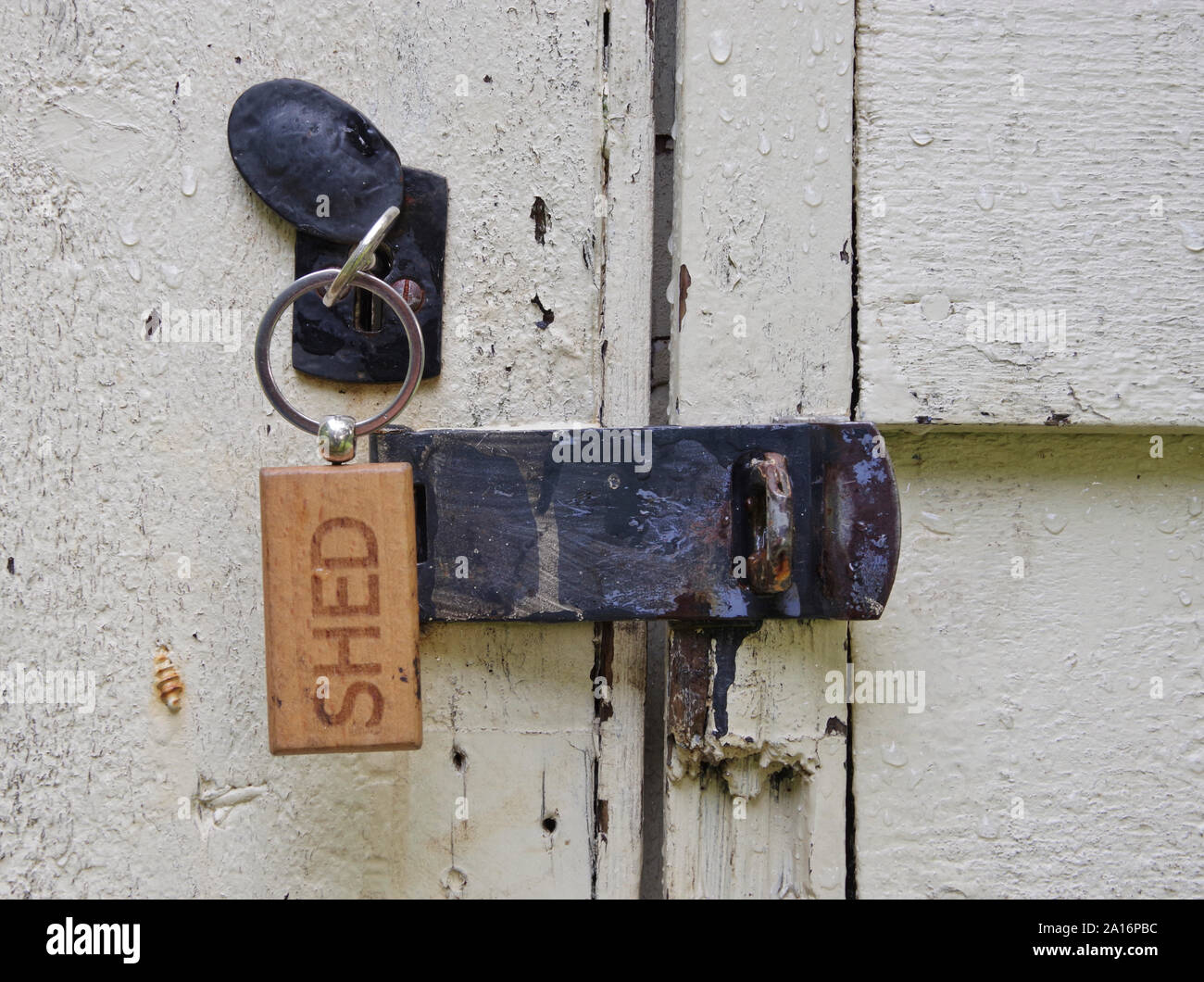 Shed lock Stock Photo
