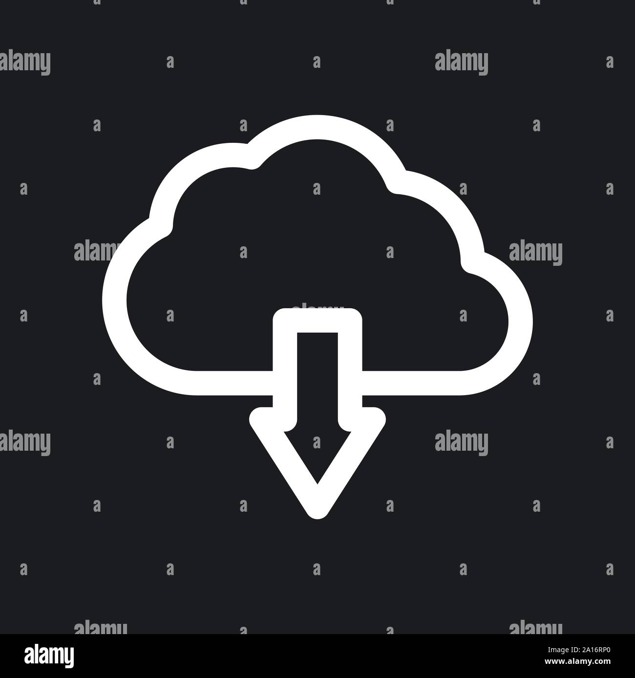 Cloud icon, outline and solid vector illustration Stock Vector Image ...