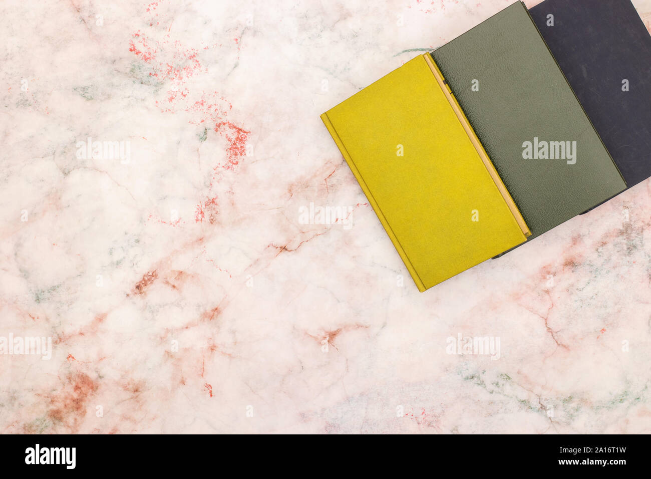Colorful beautiful book on the table ready for reading Stock Photo - Alamy