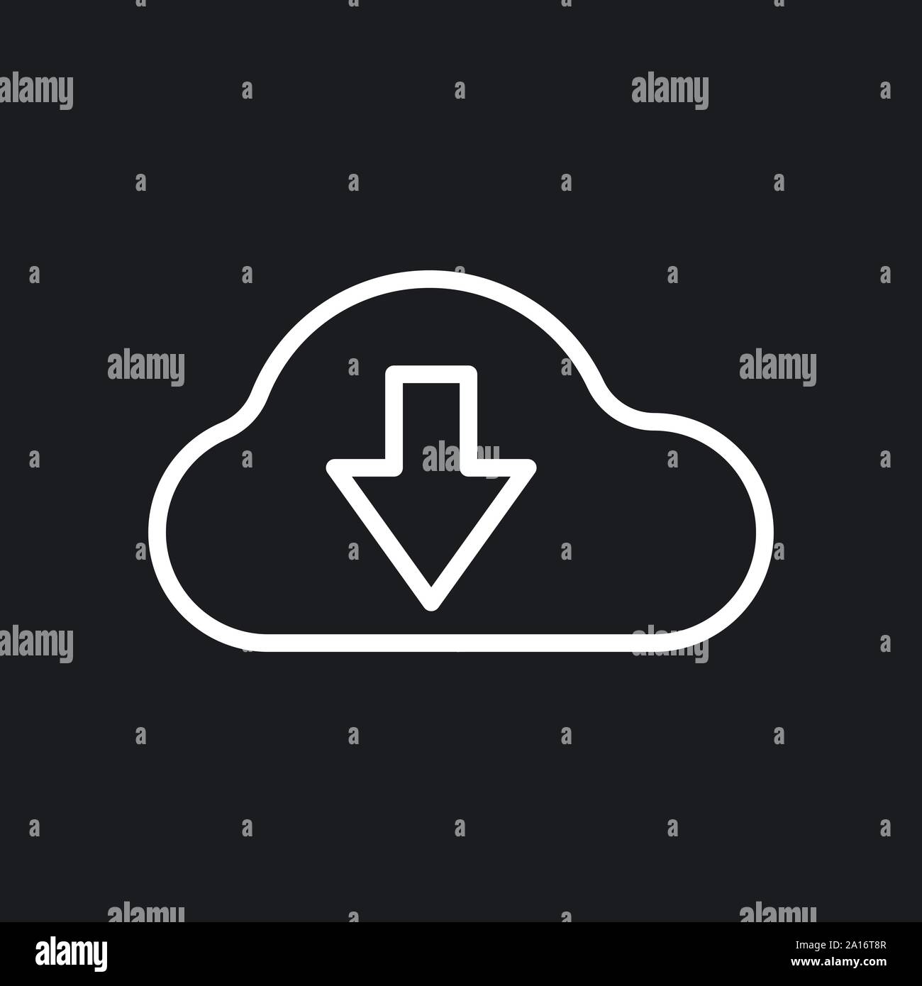 Cloud icon, outline and solid vector illustration Stock Vector Image ...