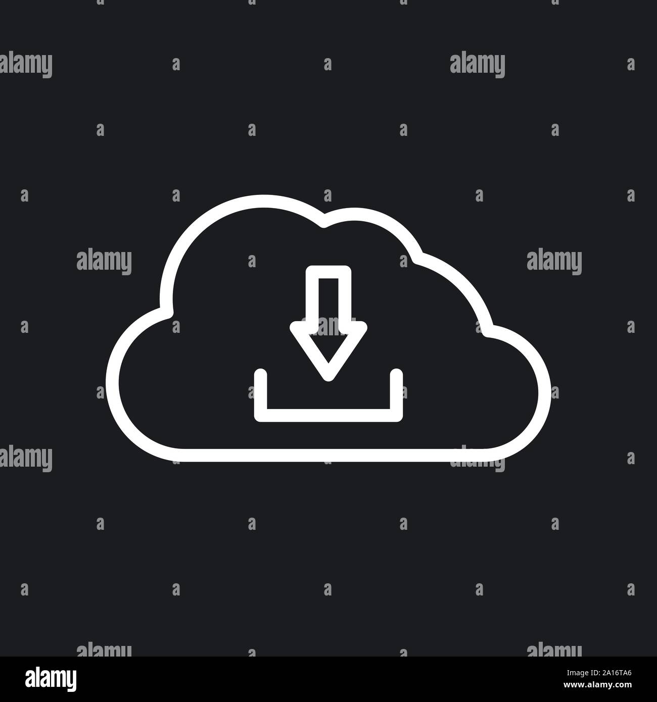 Cloud icon, outline and solid vector illustration Stock Vector Image ...