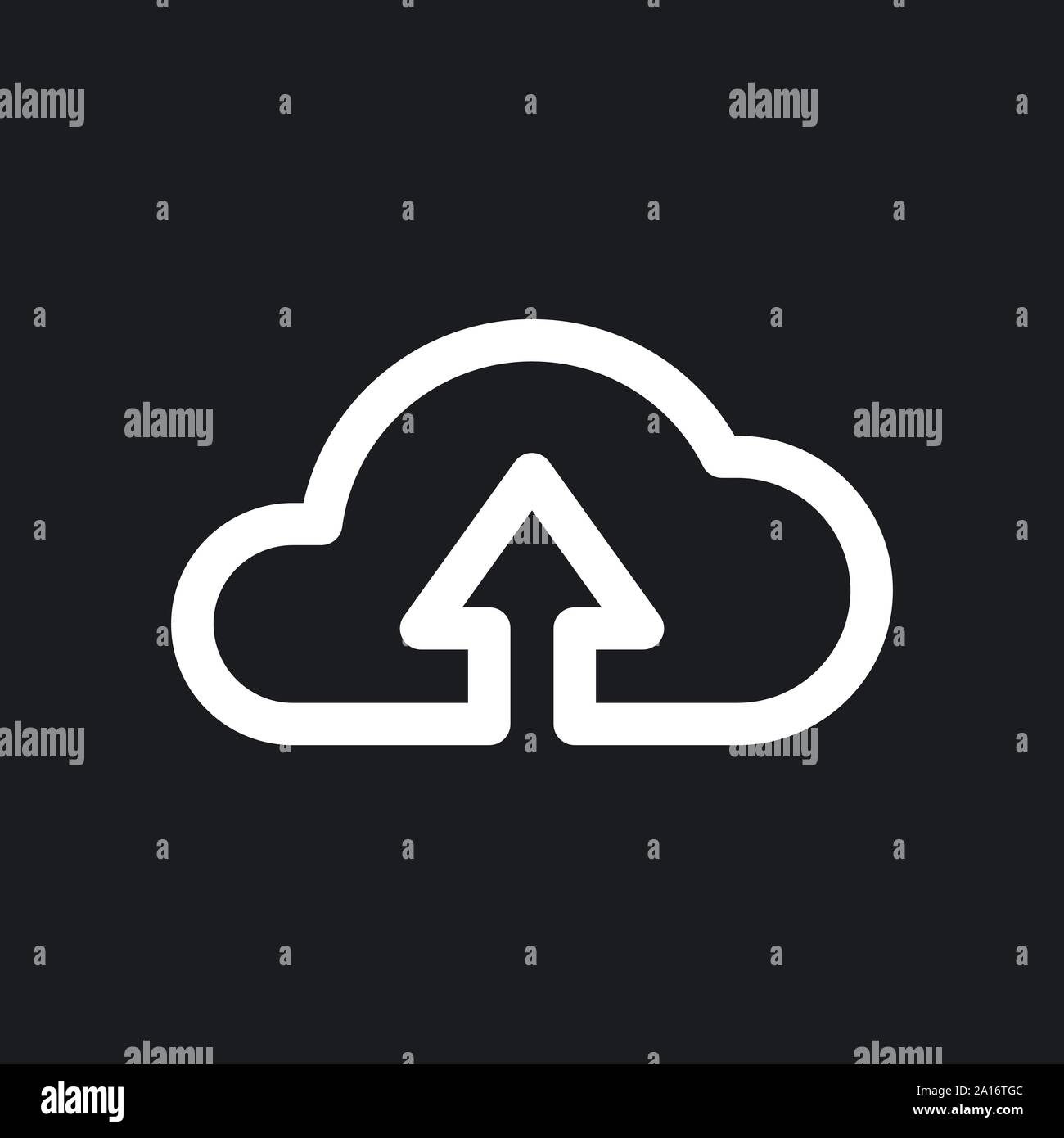 Cloud icon, outline and solid vector illustration Stock Vector Image ...