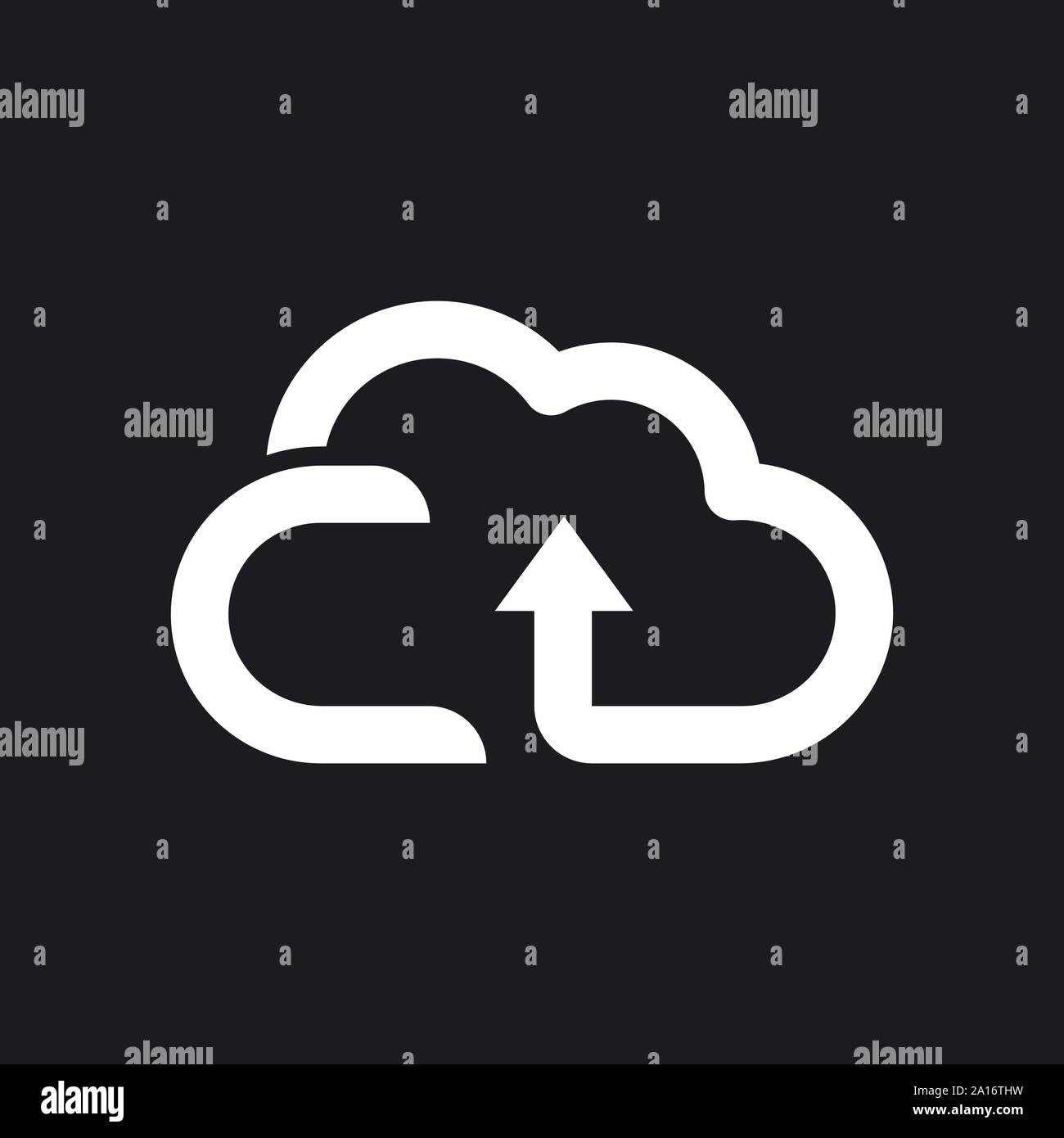 Cloud icon, outline and solid vector illustration Stock Vector Image ...