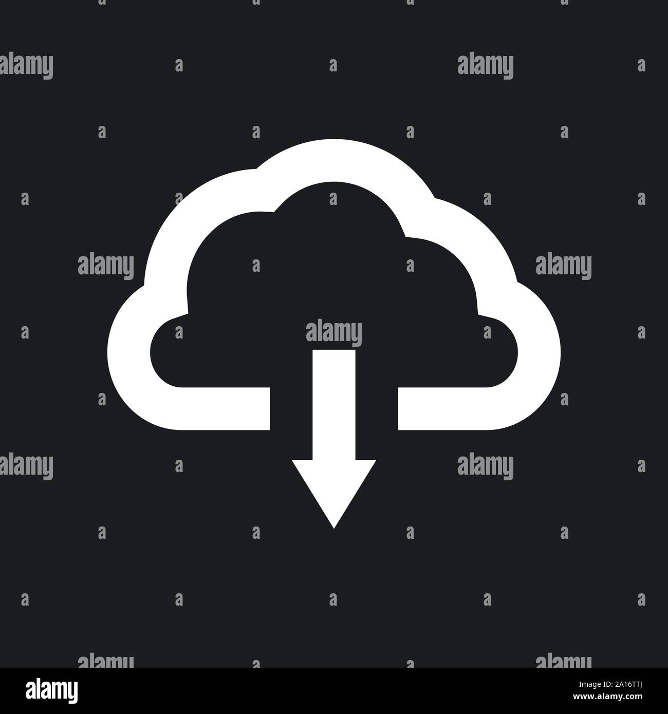 Cloud icon, outline and solid vector illustration Stock Vector Image ...