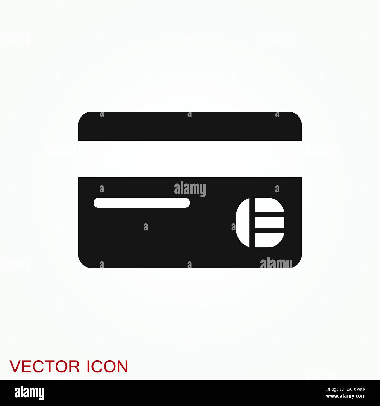 Credit Card icon vector, in trendy flat style Stock Vector Image & Art ...