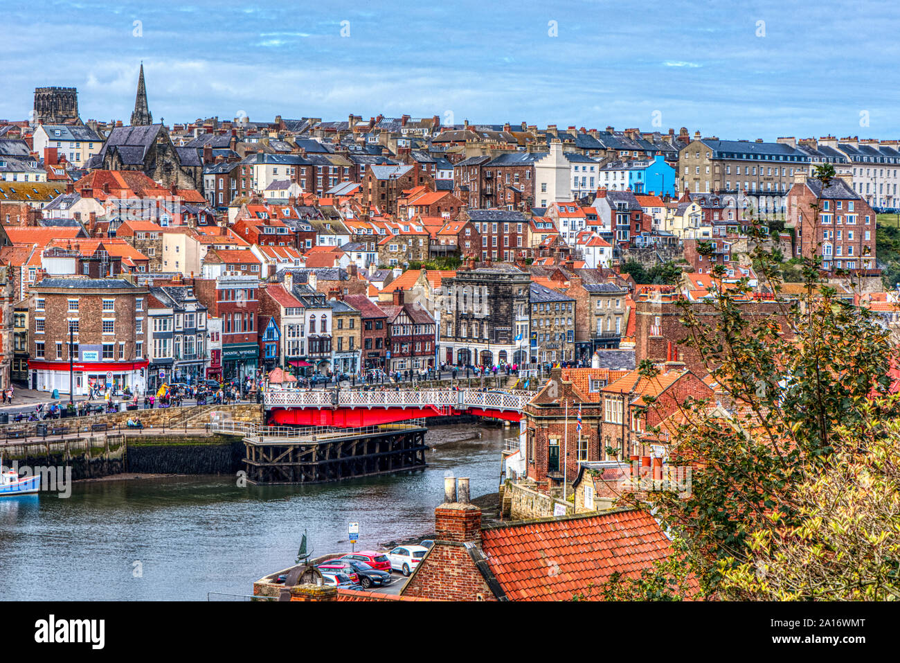 Whitby harbour, North Yorkshire, UK Stock Photo
