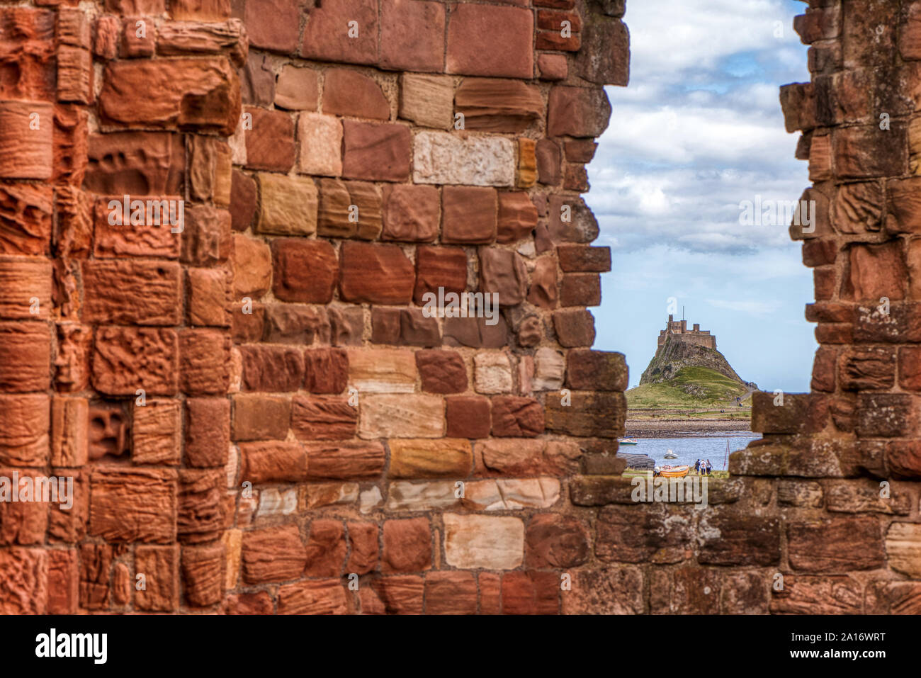 Lindisfarne Castle, Northumberland, UK Stock Photo