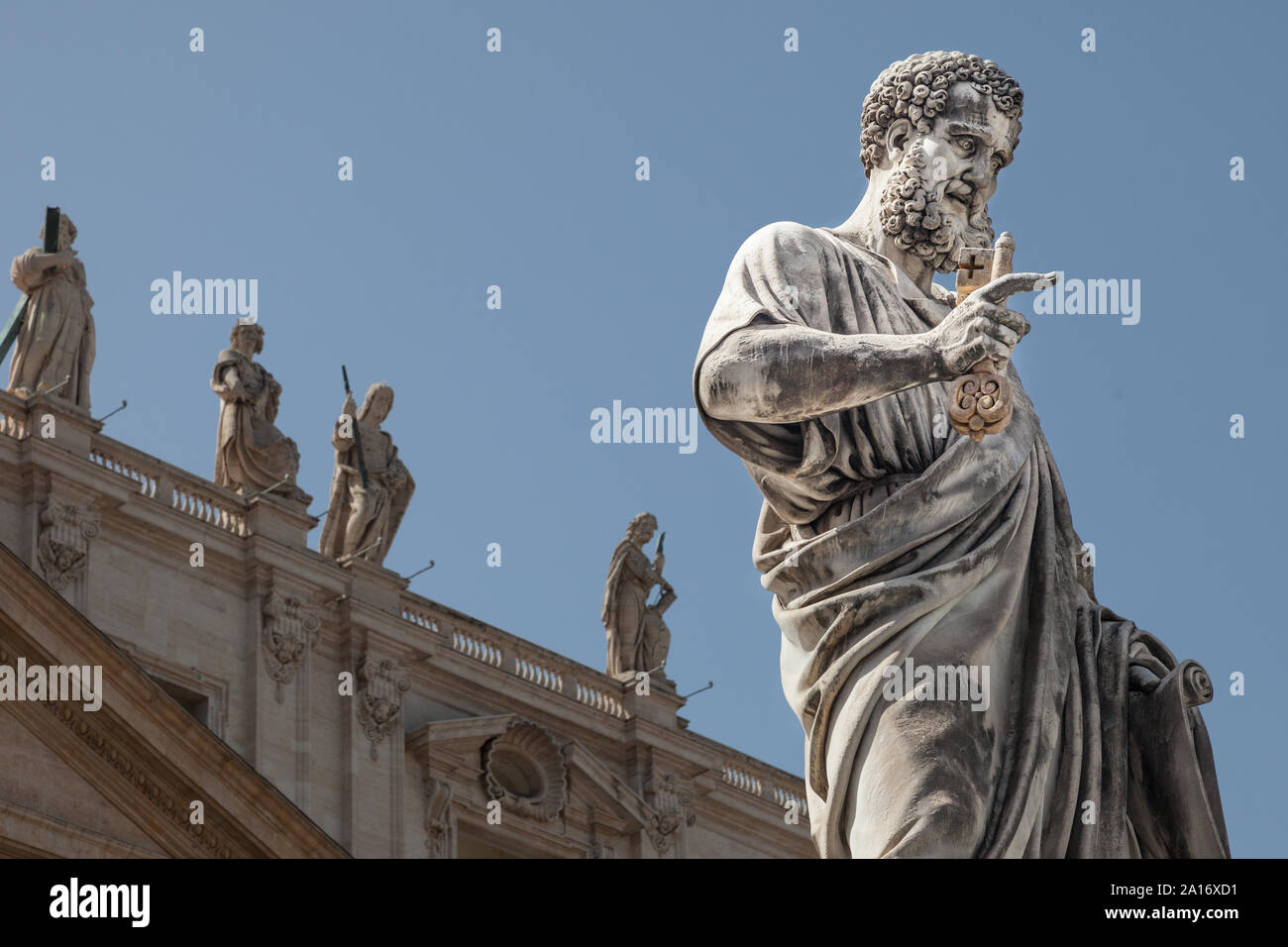 Statue of St. Peter. St. Peter's Basilica, Vatican City, Italy Stock