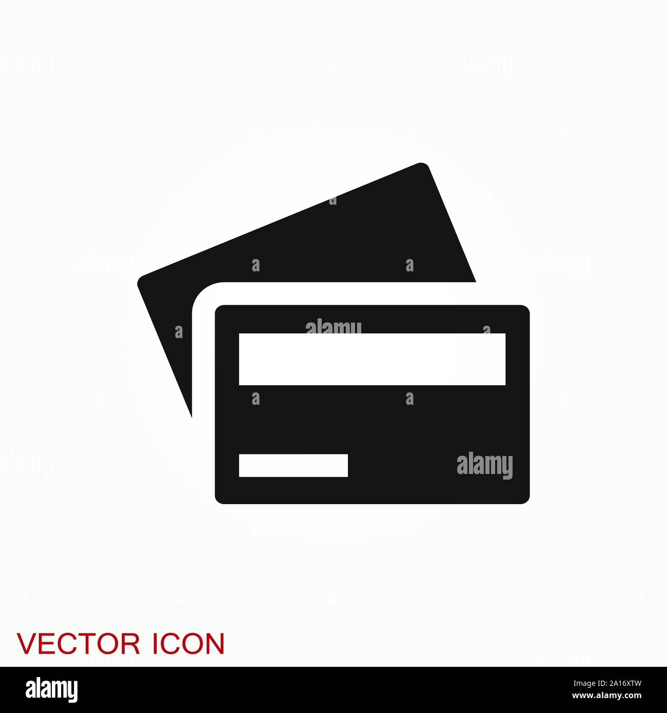 Credit Card icon vector, in trendy flat style Stock Vector Image & Art ...