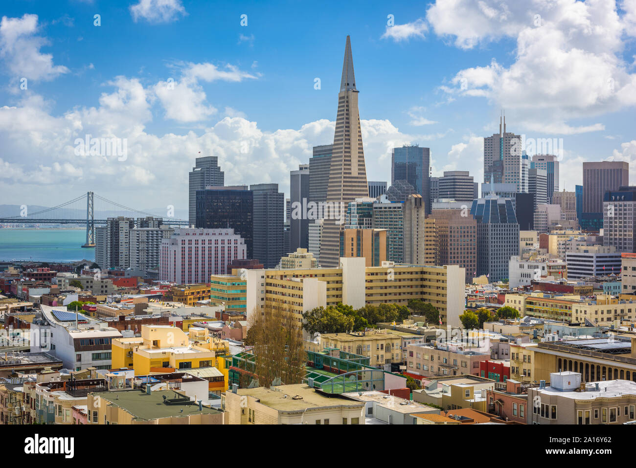 San Francisco, California, USA Skyline in the daytime. Stock Photo