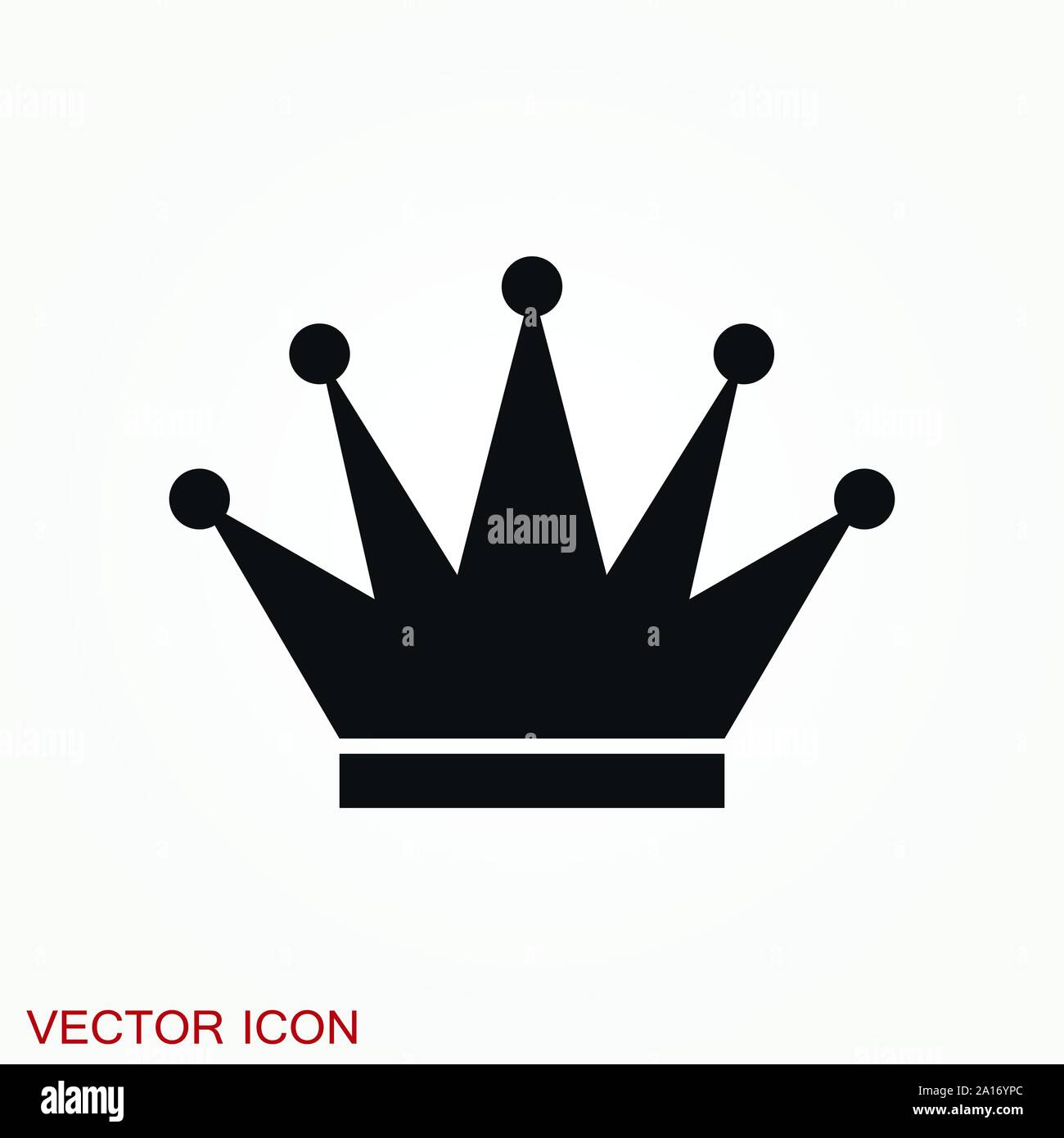 Crown Icon in trendy flat style isolated on background Stock Vector ...