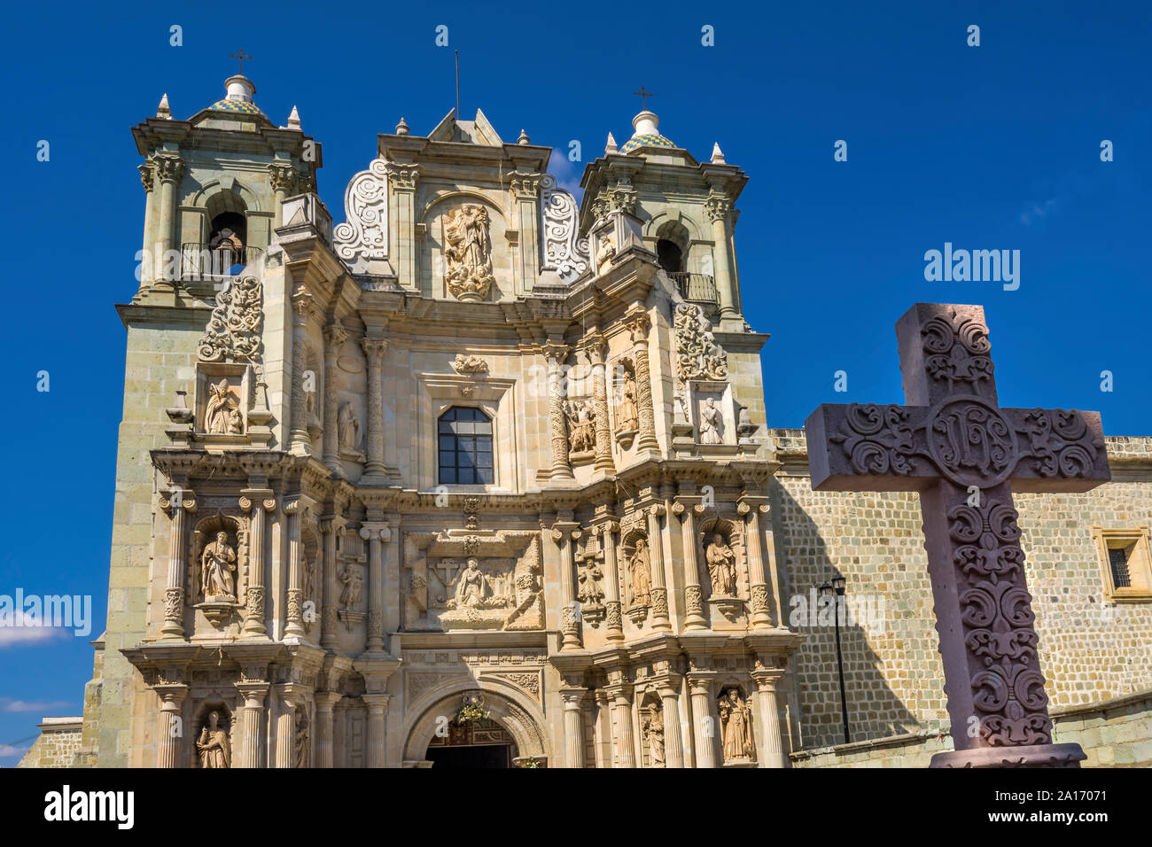 Stone Cross Basilica Our Lady of Solitude Nuestra Senora Soledad Facade ...