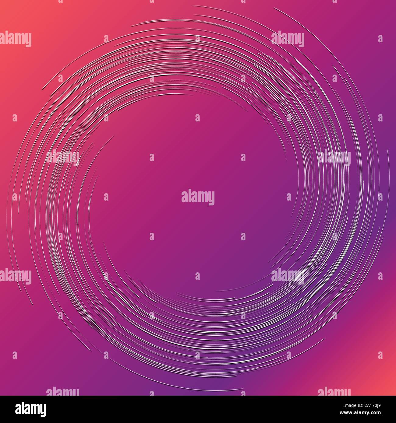 Upward Loop Pattern Abstract spiral, twist. Radial swirl, twirl wavy, curvy lines element ...