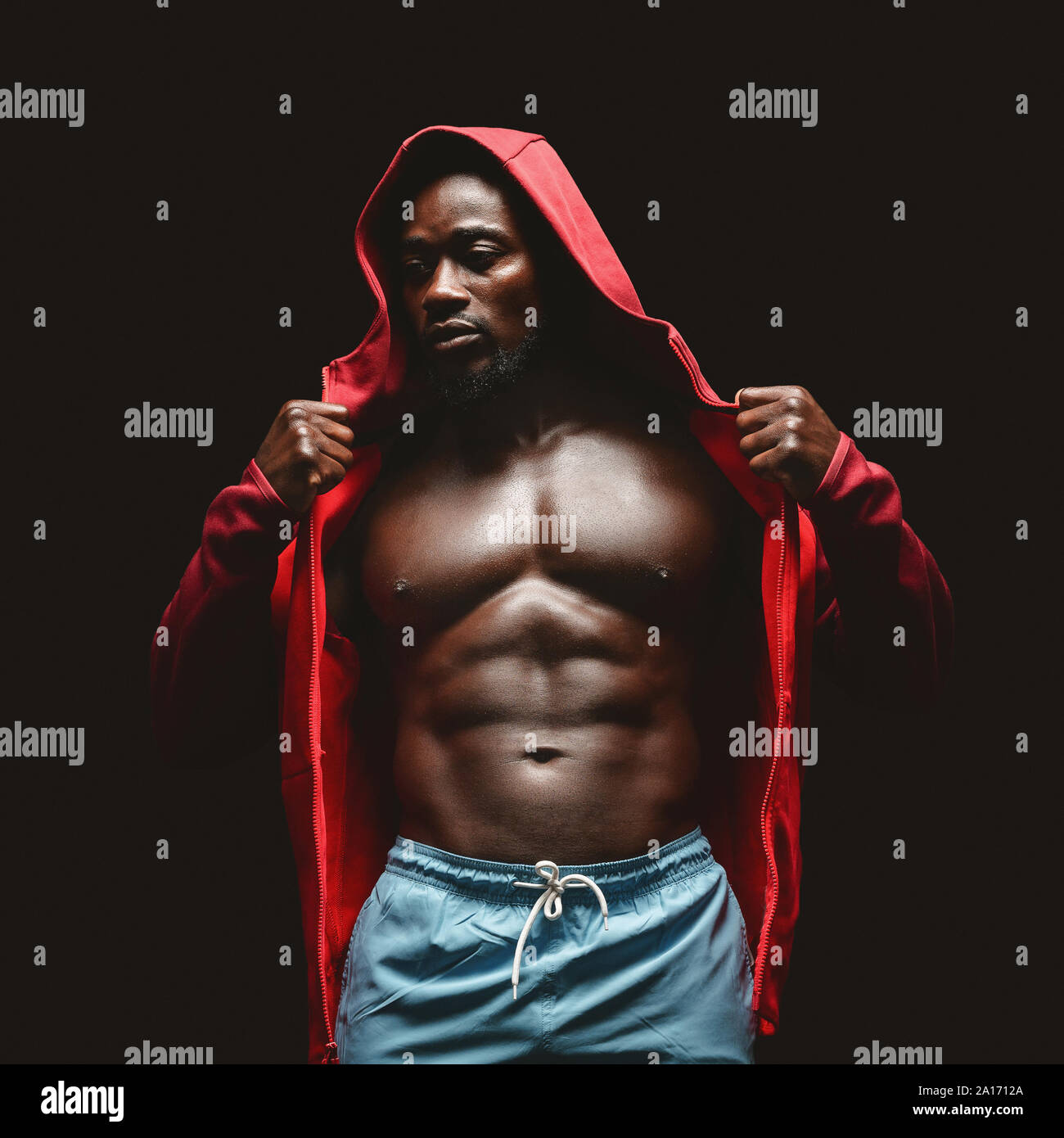 African american male hoodie hi-res stock photography and images - Alamy