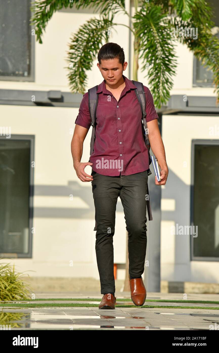 University Student And Sadness Walking On Campus Stock Photo - Alamy