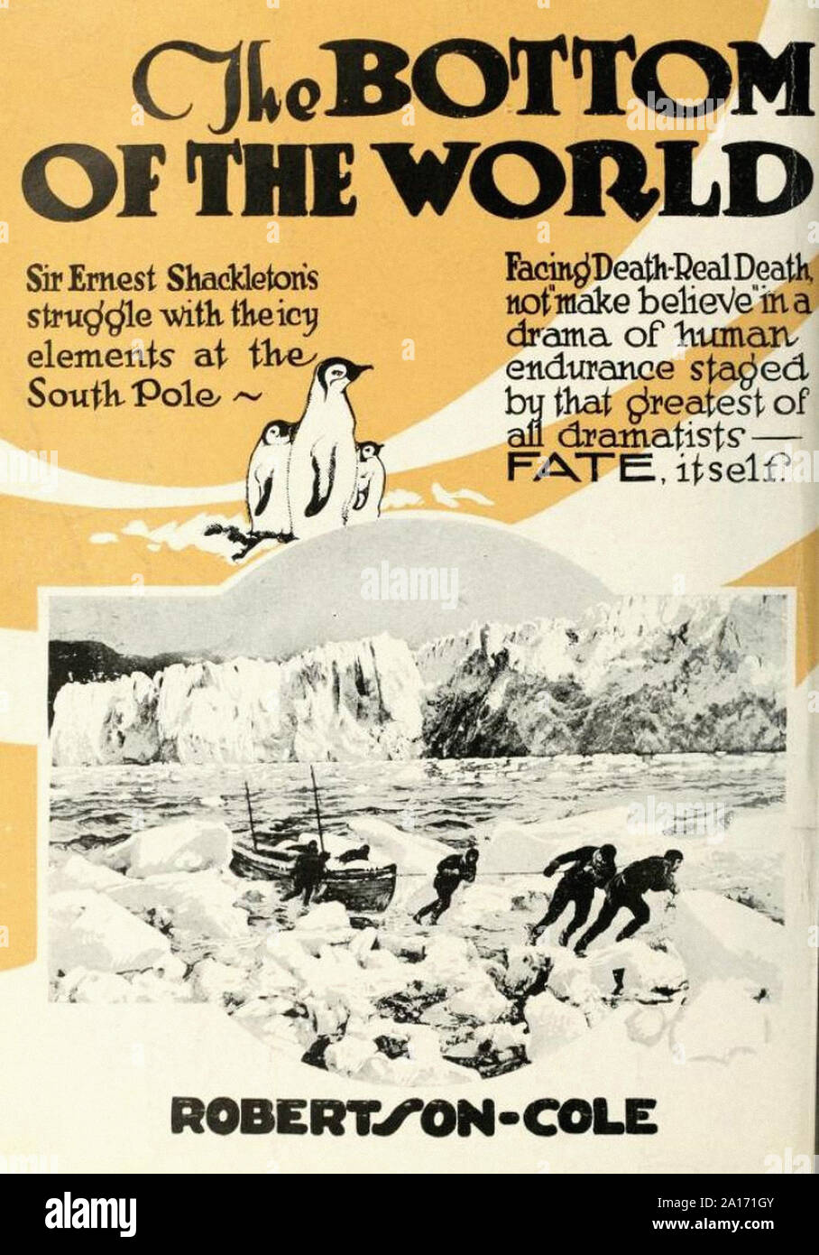 THE BOTTOM OF THE WORLD Movie POSTER 11x14 Ernest Shackleton 