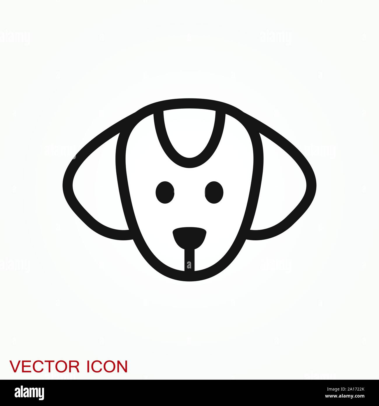 Dog icon. Vector element for your design Stock Vector Image & Art - Alamy
