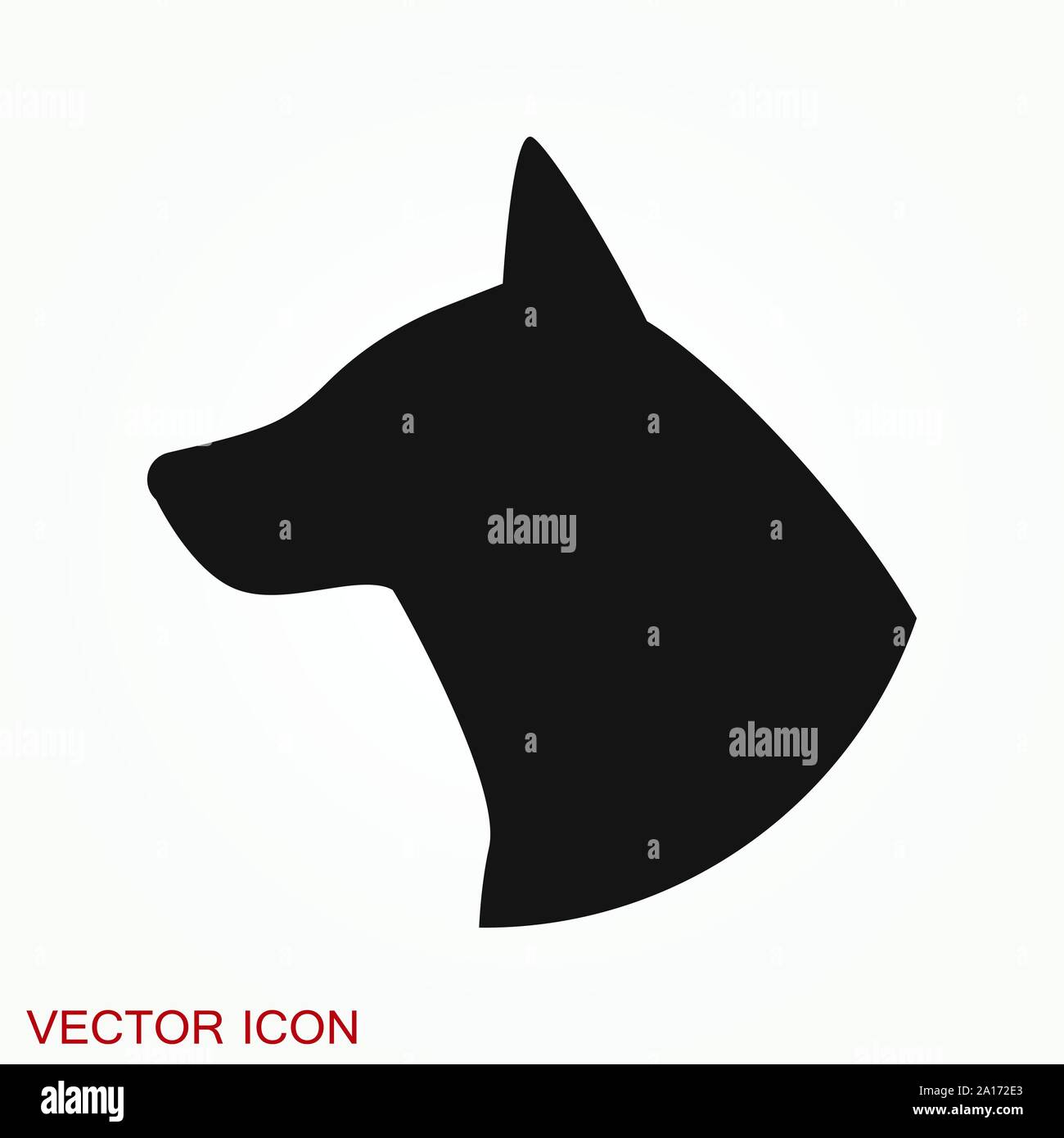 Dog icon. Vector element for your design Stock Vector Image & Art - Alamy