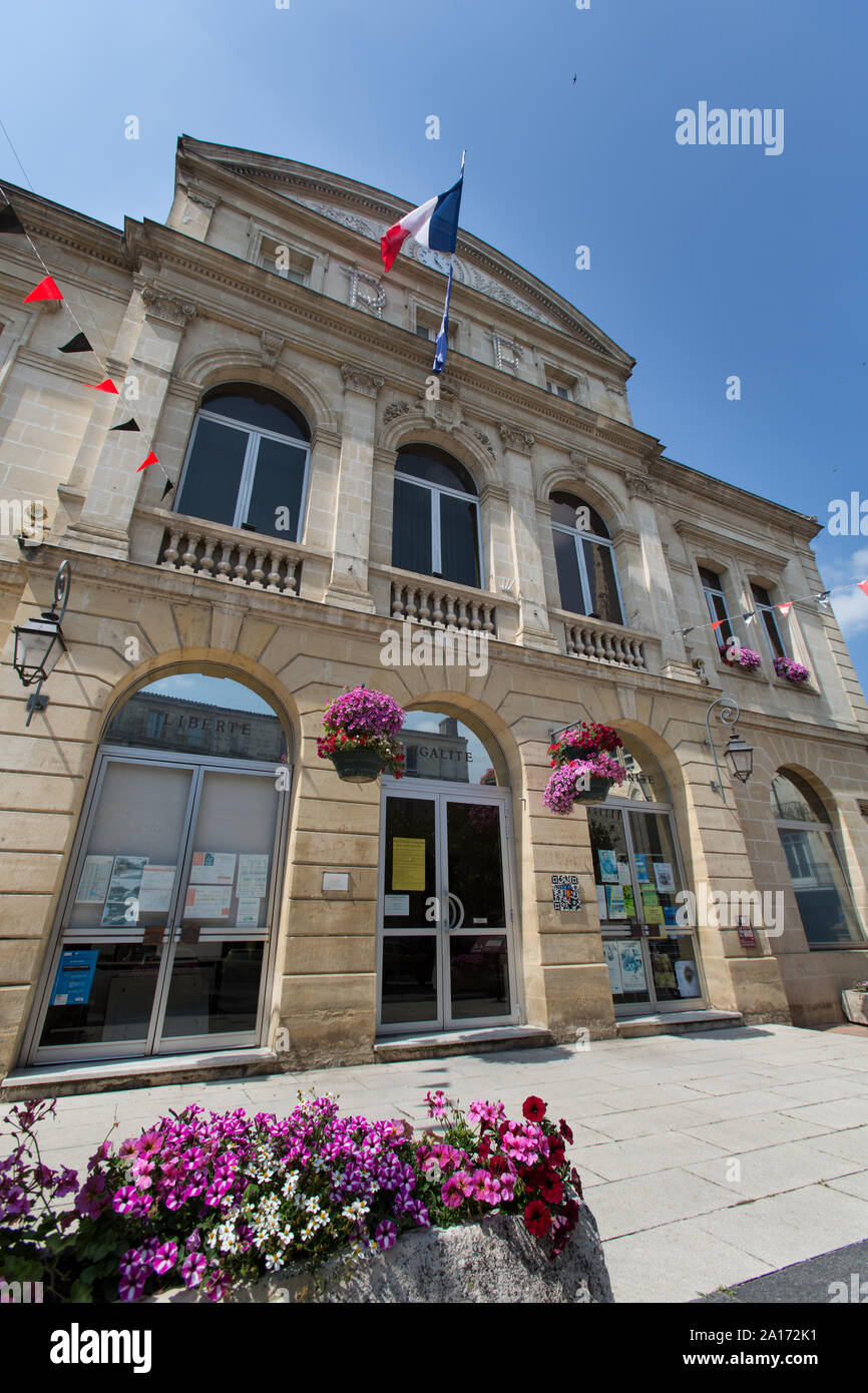 SainteFoylaGrande, France. Picturesque view of SainteFoylaGrande’s