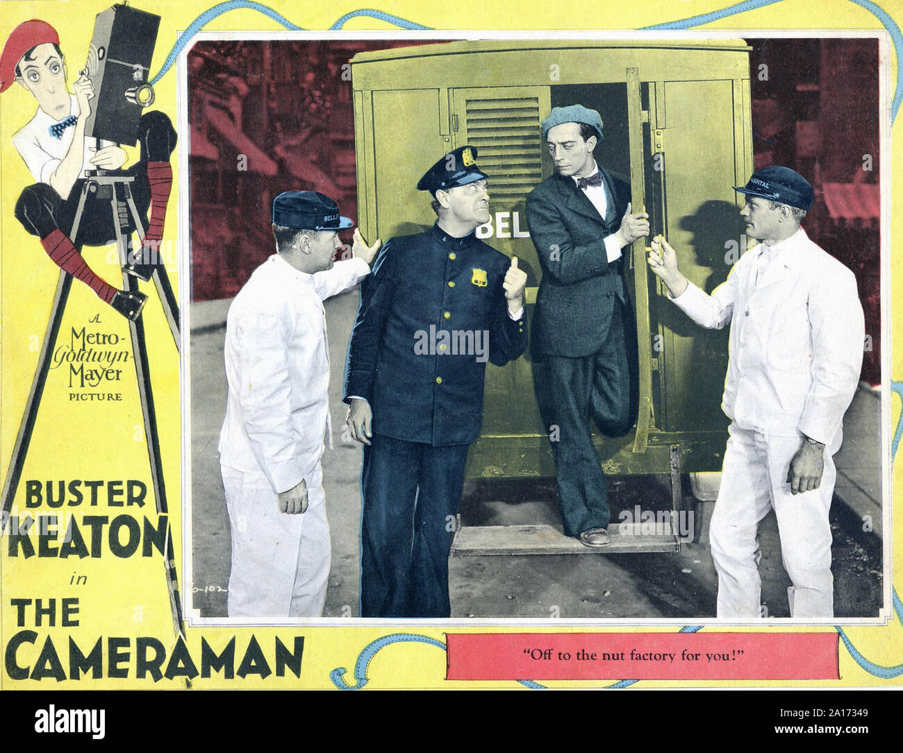 Buster Keaton The Cameraman Promotional poster Silent Movie Era