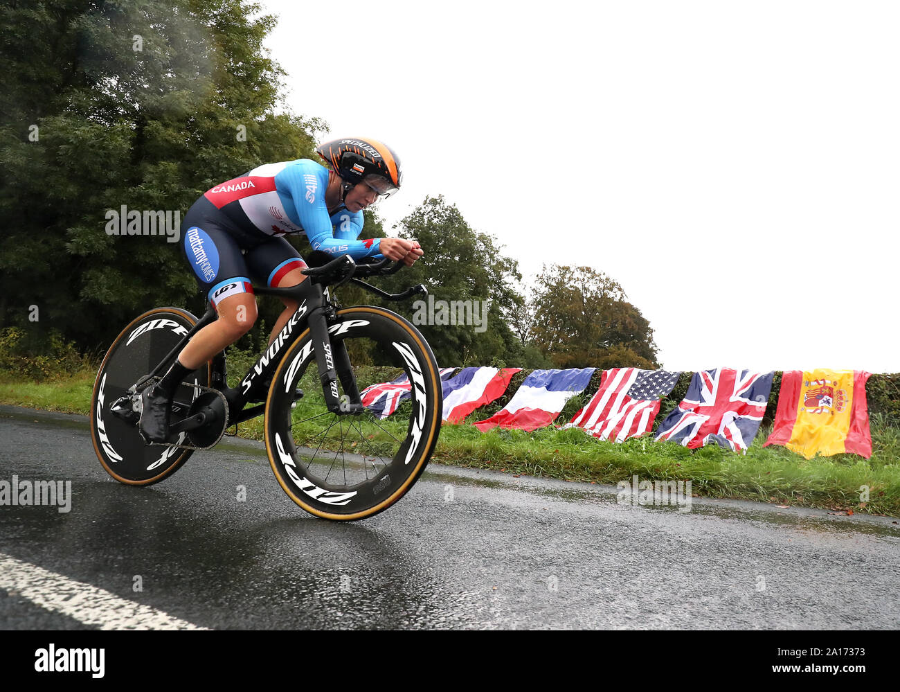 Canadas Karol-Ann Canuel during the Elite Women Individual Time Trial, Ripon to Harrogate. PA Photo. Picture date Tuesday September 24, 2019