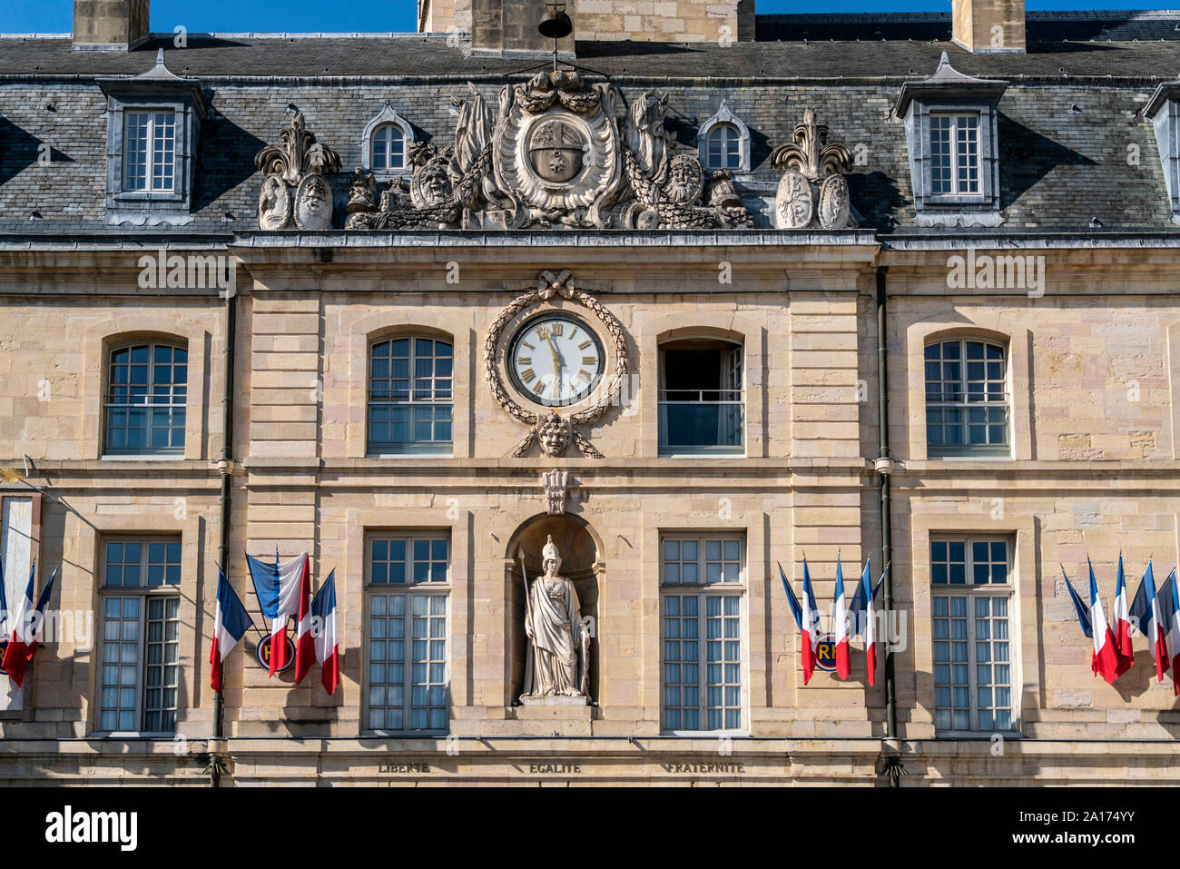 Le palais des ducs de Bourgogne, ducs palace, Place de la Liberation, Burgundy, France Stock Photo