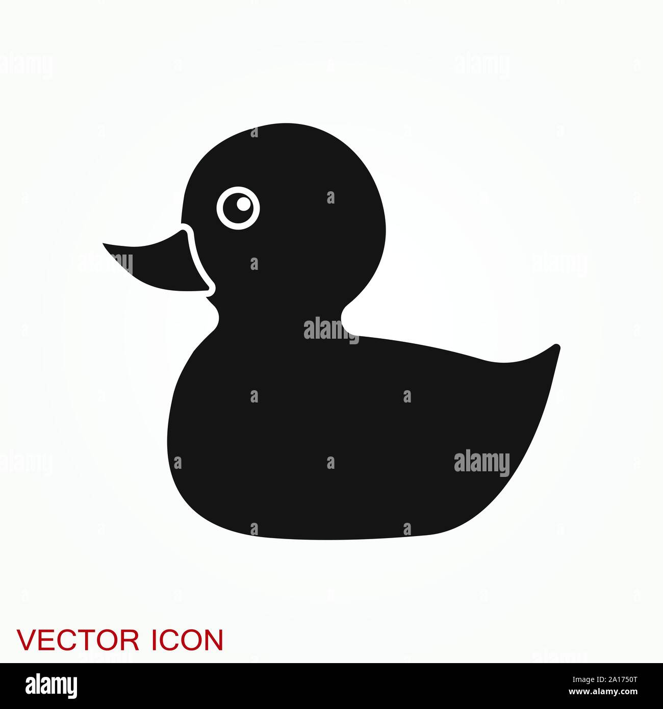 Duck icon. Farm duck vector icon for web design Stock Vector