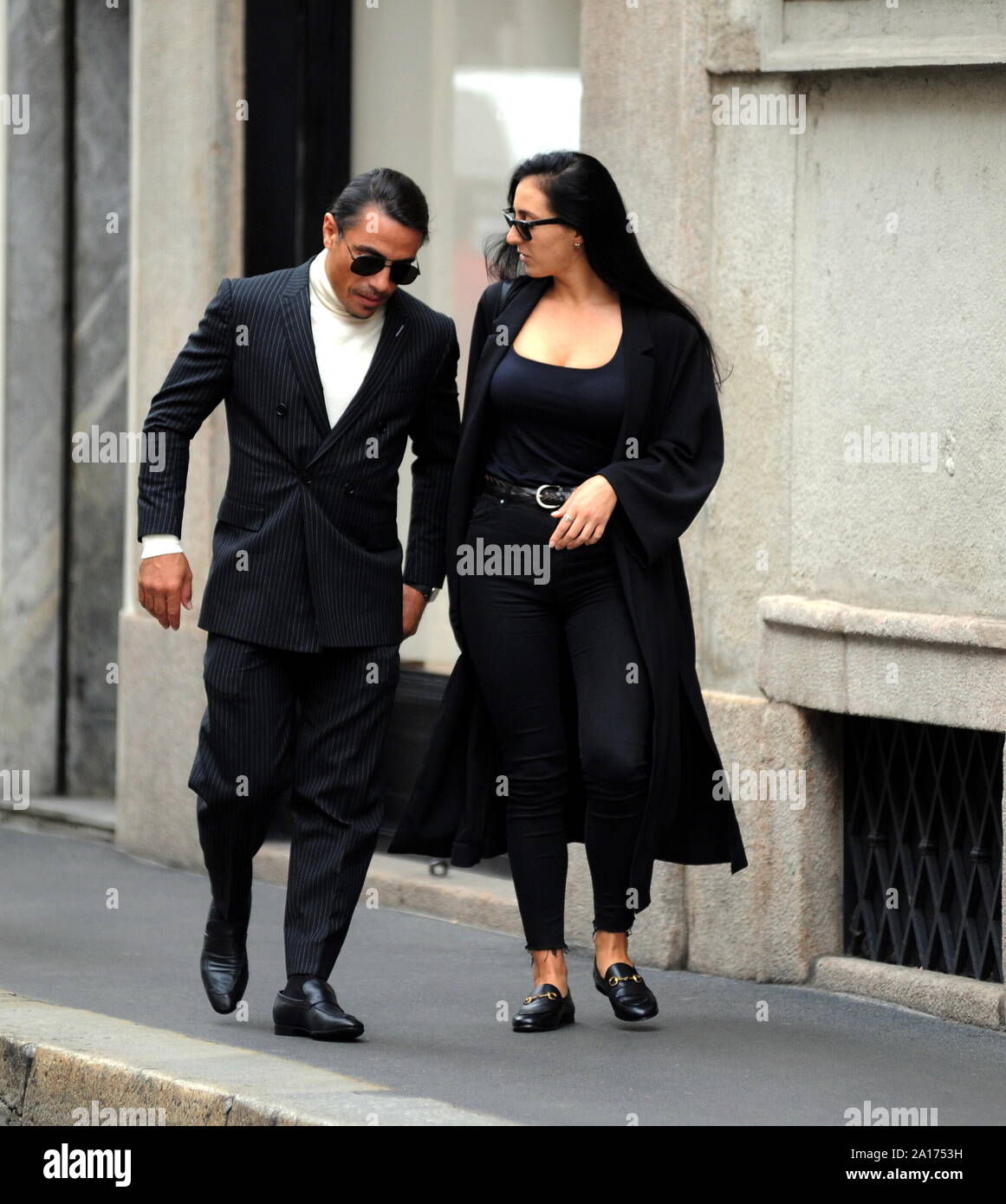 Milan, SALT BAE walking around downtown Salt Bae, the real name of NUSR ET,  a 36-year-old Turkish chef of worldwide renown known and followed by over  23 million followers on INSTAGRAM, has