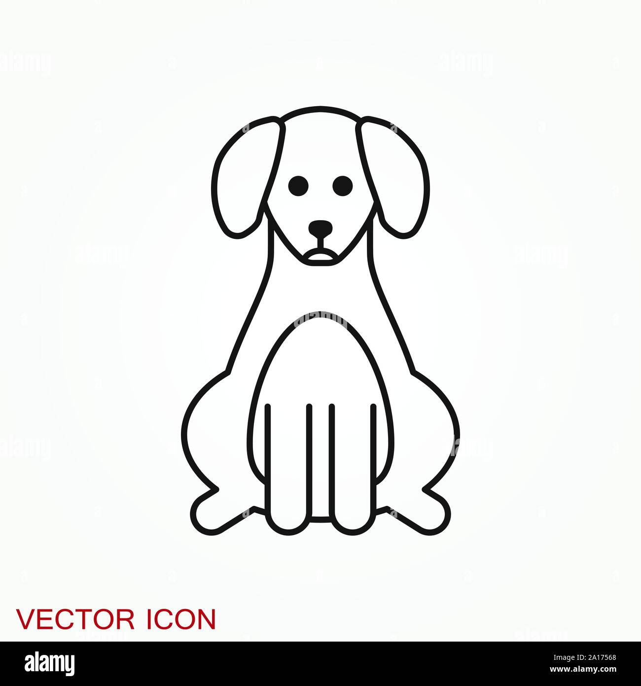 Dog icon. Vector element for your design Stock Vector Image & Art - Alamy