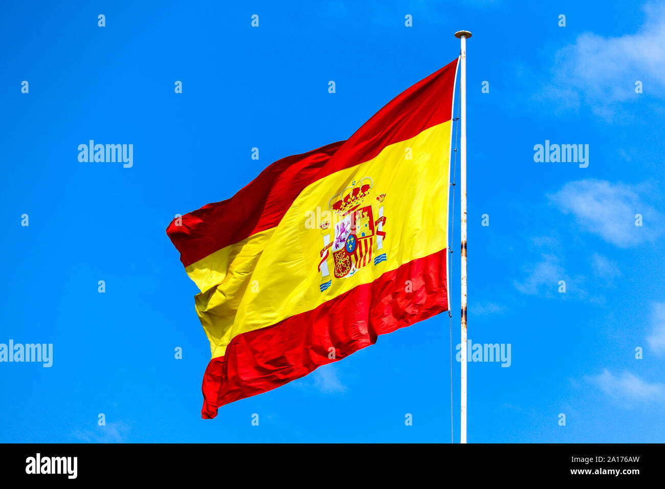 Spain Flag Stock Photo