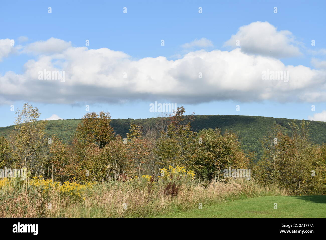 Scenic mountainous areas in Central New York State, around the Finger