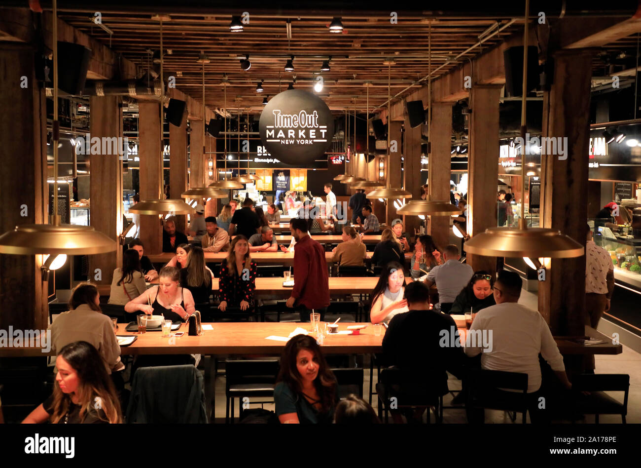 Time Out Market New York in DUMBO Brooklyn.New York City.USA Stock Photo Alamy