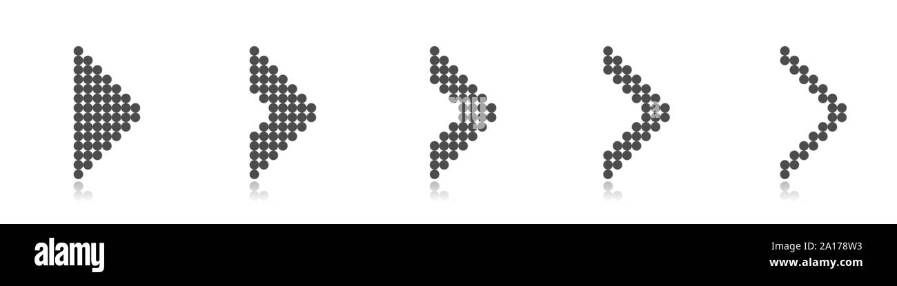 Arrow icon set Stock Vector