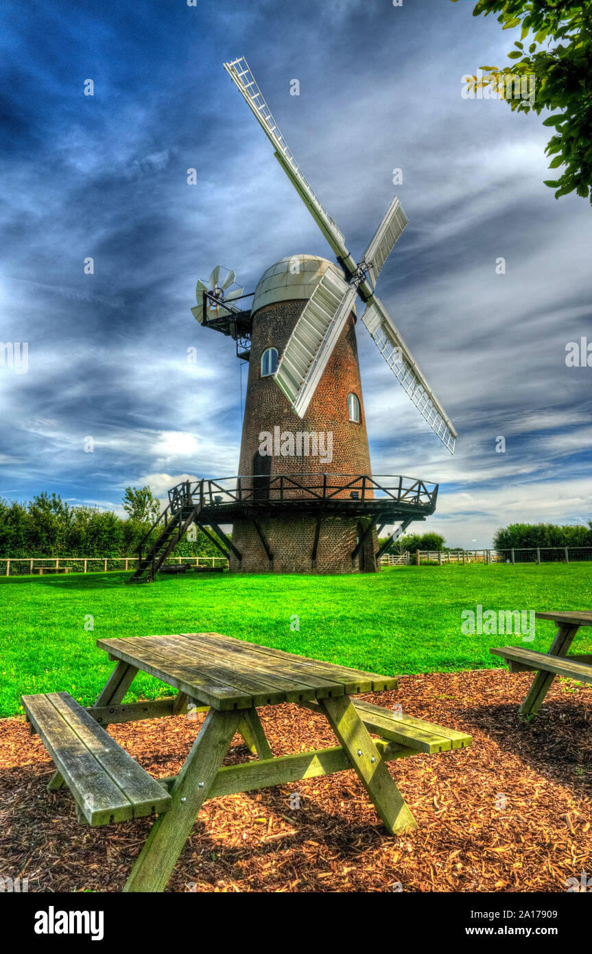 Wilton windmill, Wiltshire, processed as an HDR image. Stock Photo