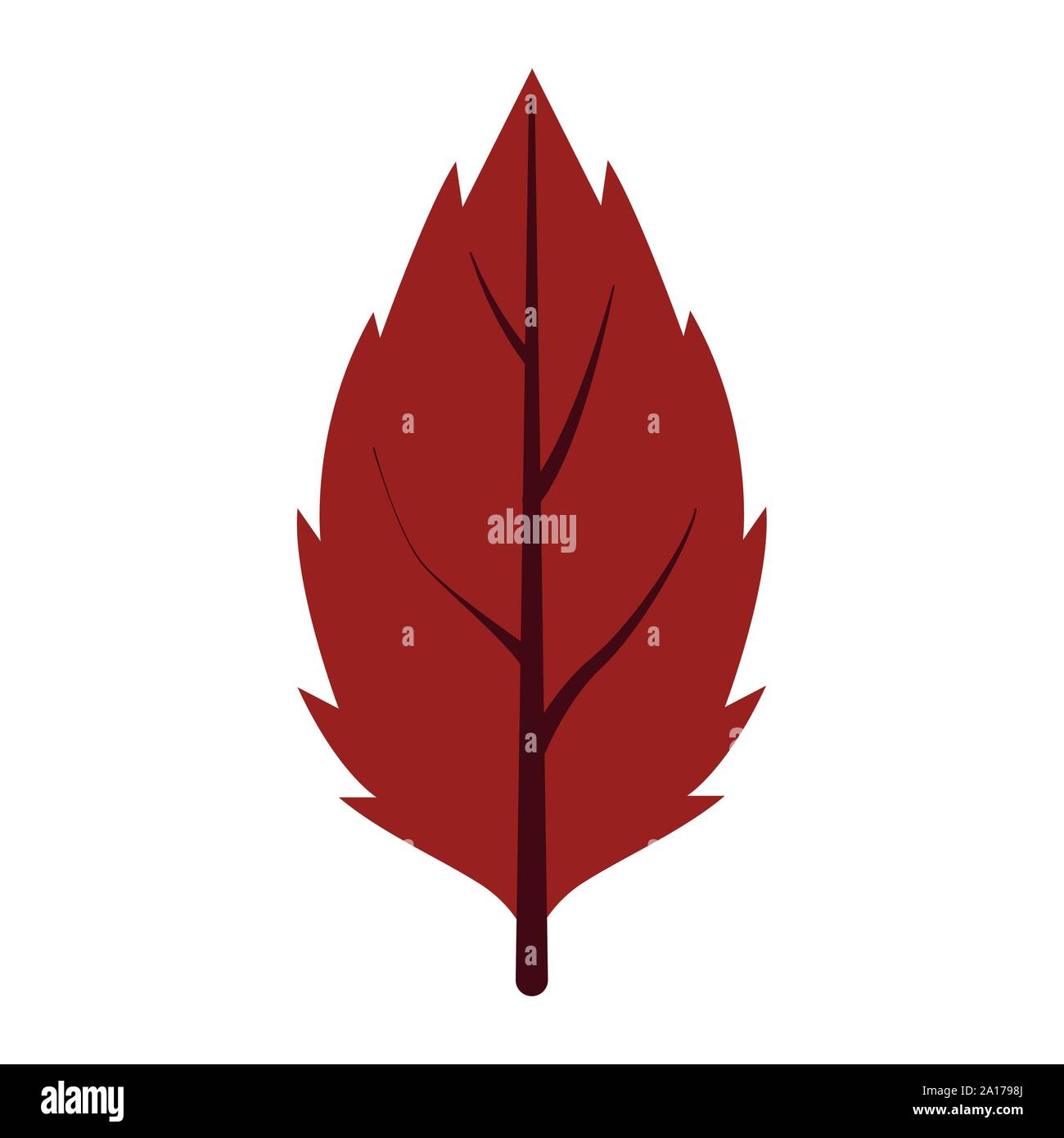 autumn leaf plant seasonal icon Stock Vector Image & Art - Alamy