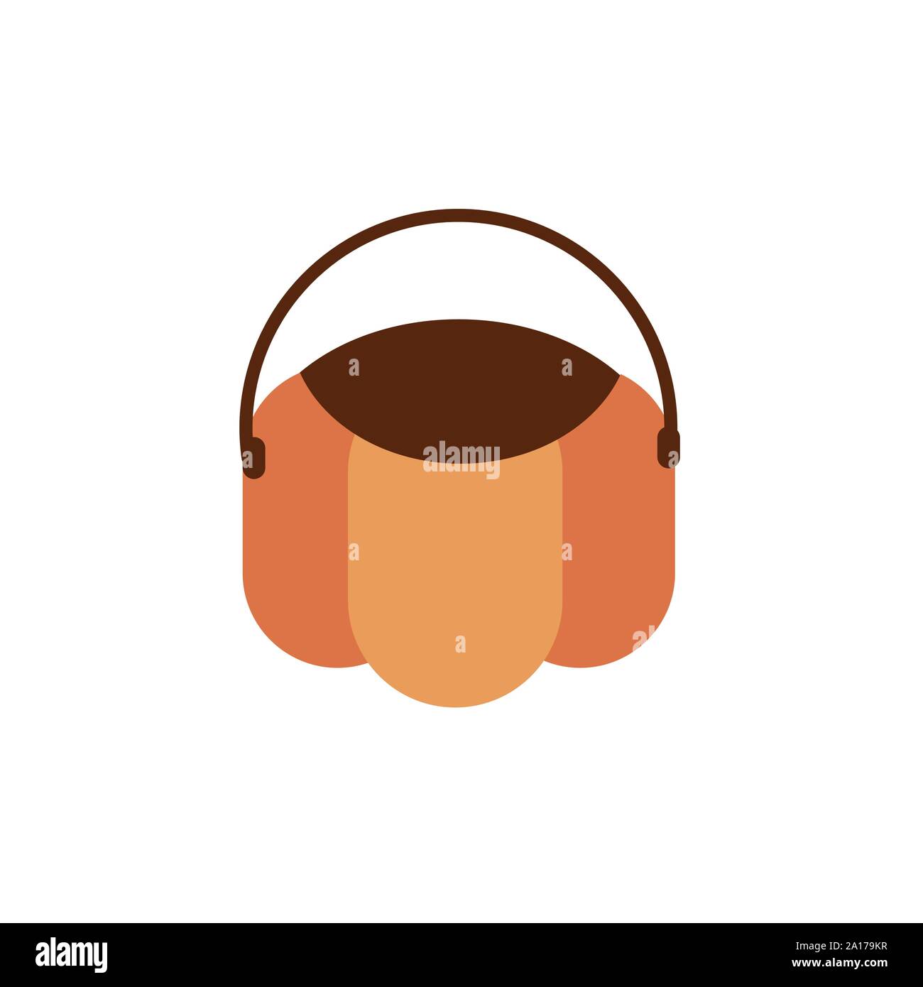 bucket pumpkin trick or treat happy halloween vector illustration Stock ...