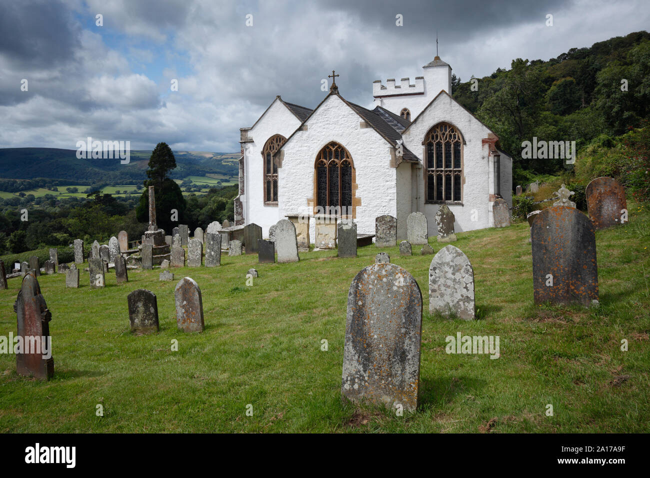 The Church of All Saints. Selworthy. Exmoor National Park. Somerset. UK. Stock Photo