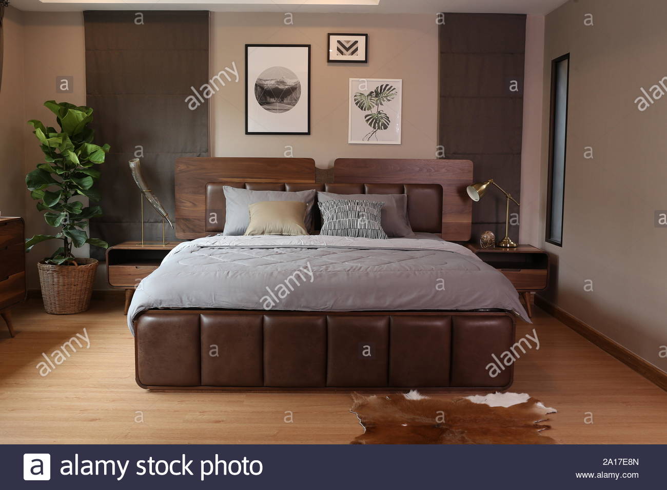 Bedroom Interior Design With Furniture Wallpapers Curtains And
