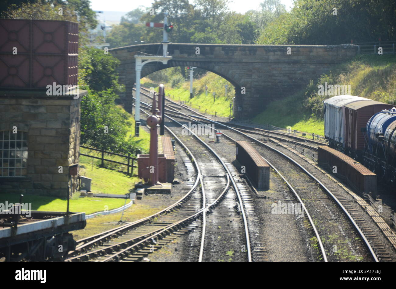 Goathland Station, North Yorkshire Moors Railway Stock Photo