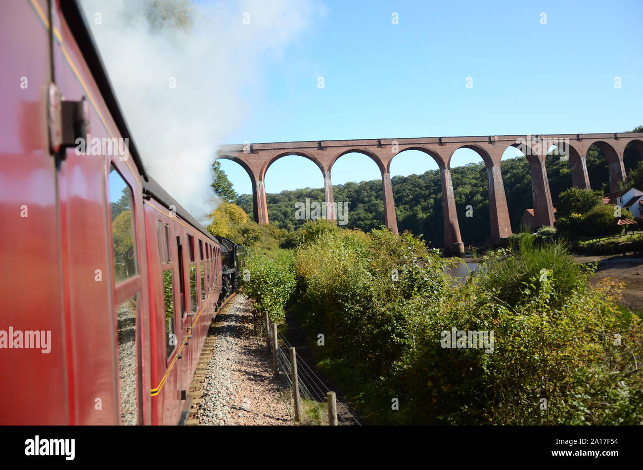 steam train, North Yorkshire Moors Railway Stock Photo