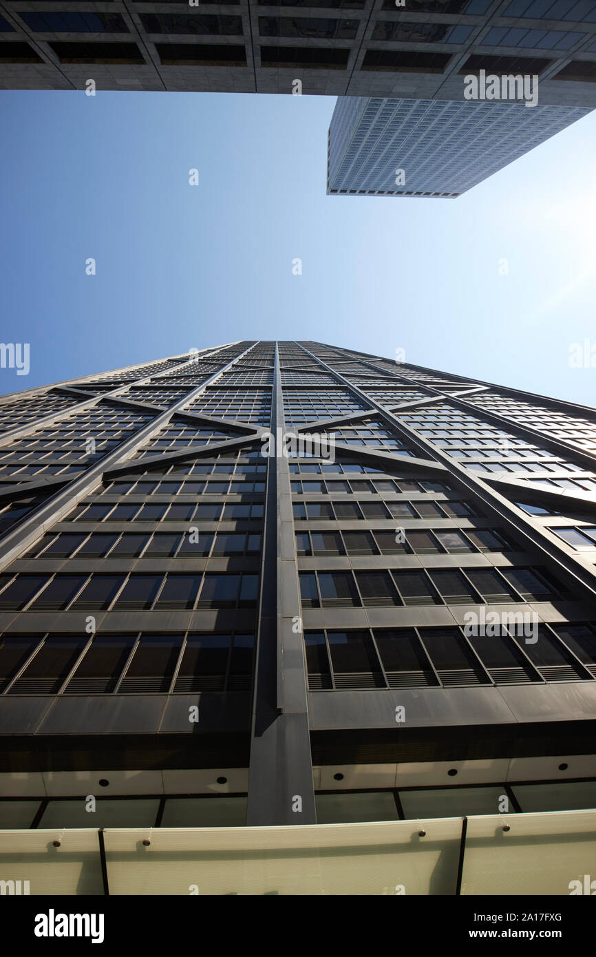 875 north michigan avenue the john hancock center skyscraper chicago illinois united states of america Stock Photo