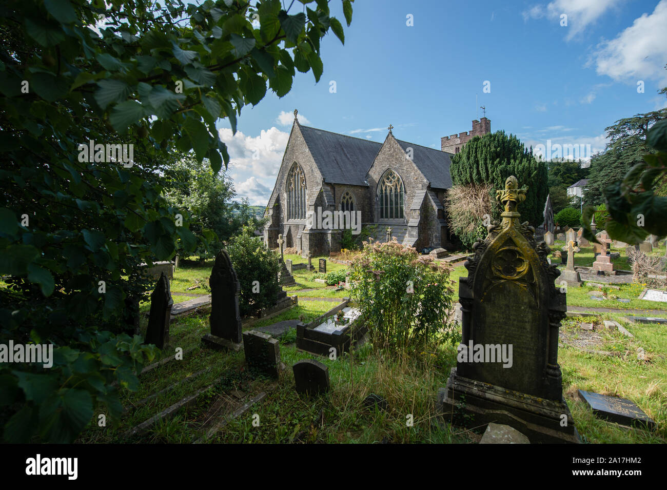 St Teilo's church , Llandeilo, Carmarthenshire Wales UK Stock Photo