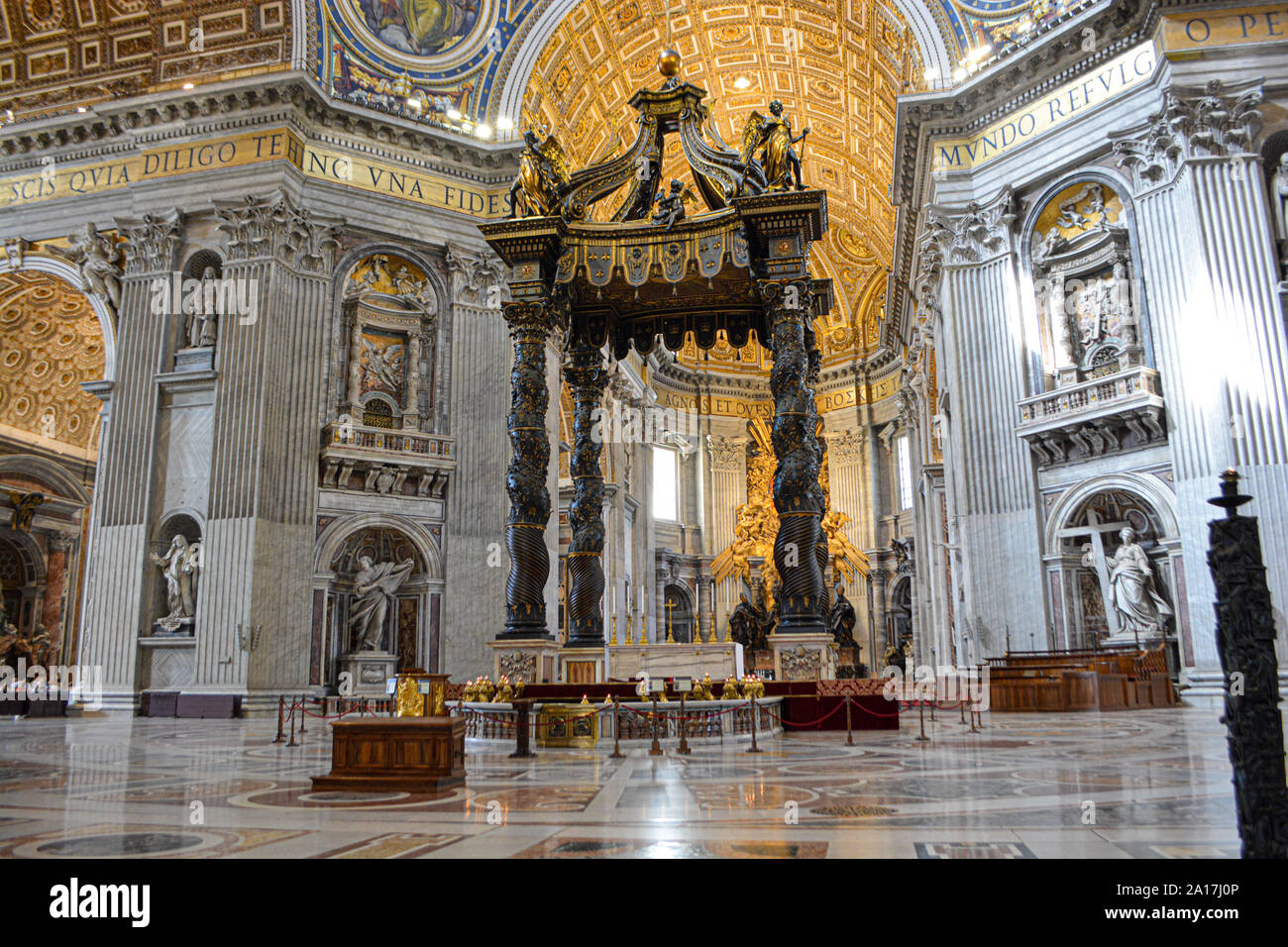 Vatican City, Ciborium by Bernini Stock Photo