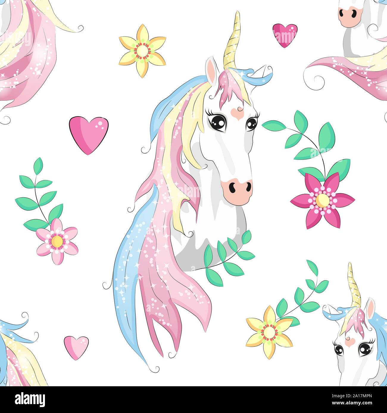 Cartoon seamless pattern. Unicorn with rainbow and clouds. For designed print Stock Vector Image & Art - Alamy Cartoon seamless pattern. Unicorn with rainbow and clouds. For designed print Stock Vector Image & Art - Alamy