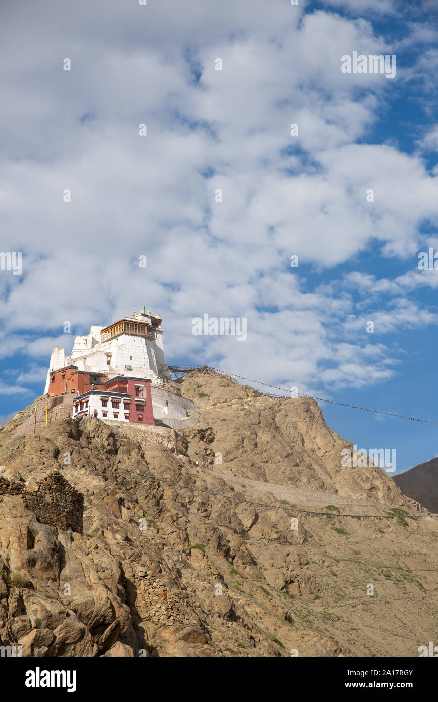 view at Tsemo Maitreya temple in Leh, Ladakh, India Stock Photo