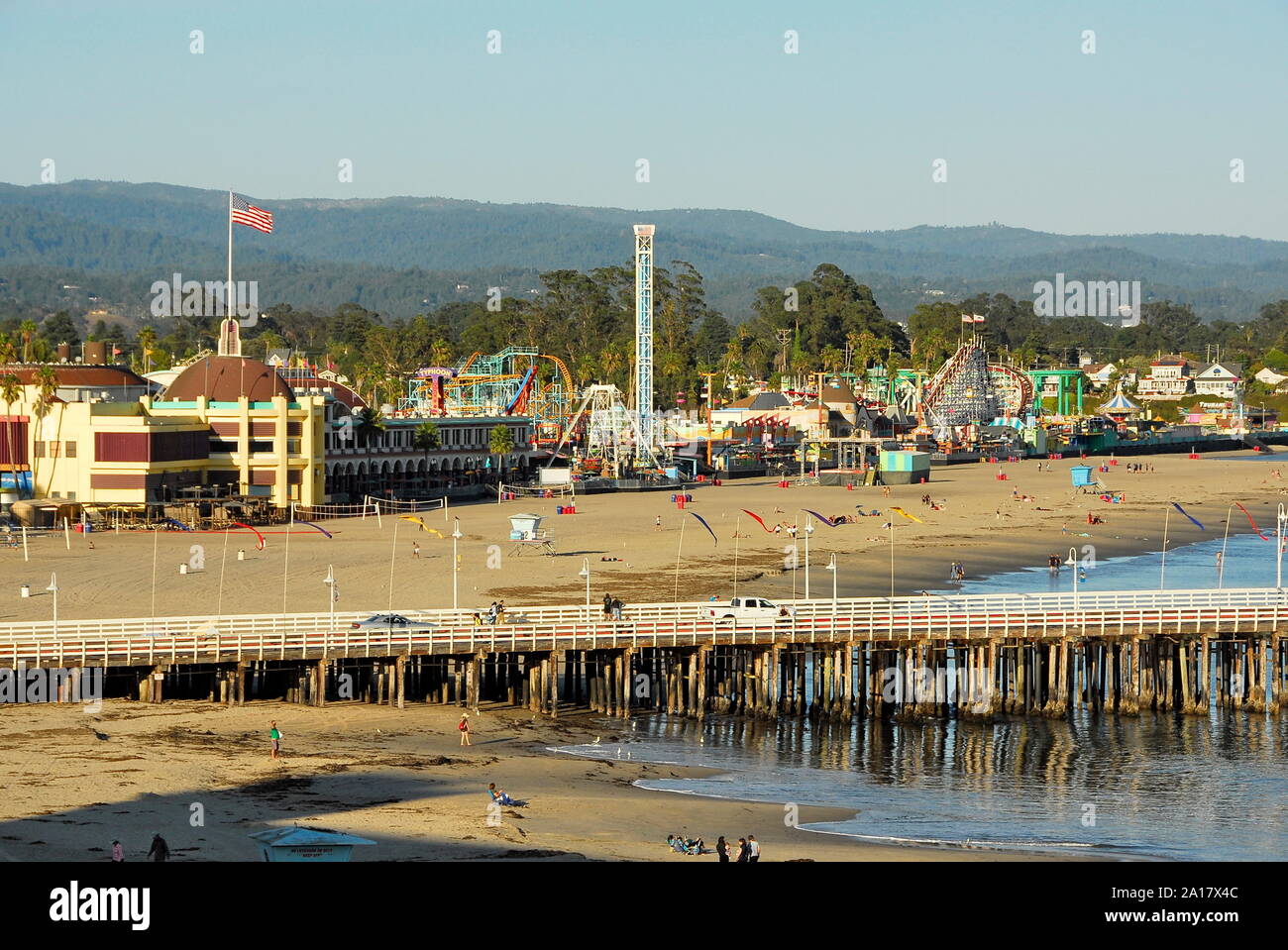 Santa Cruz Beach Boardwalk in the City of Santa Cruz on Monterey Bay, California Stock Photo